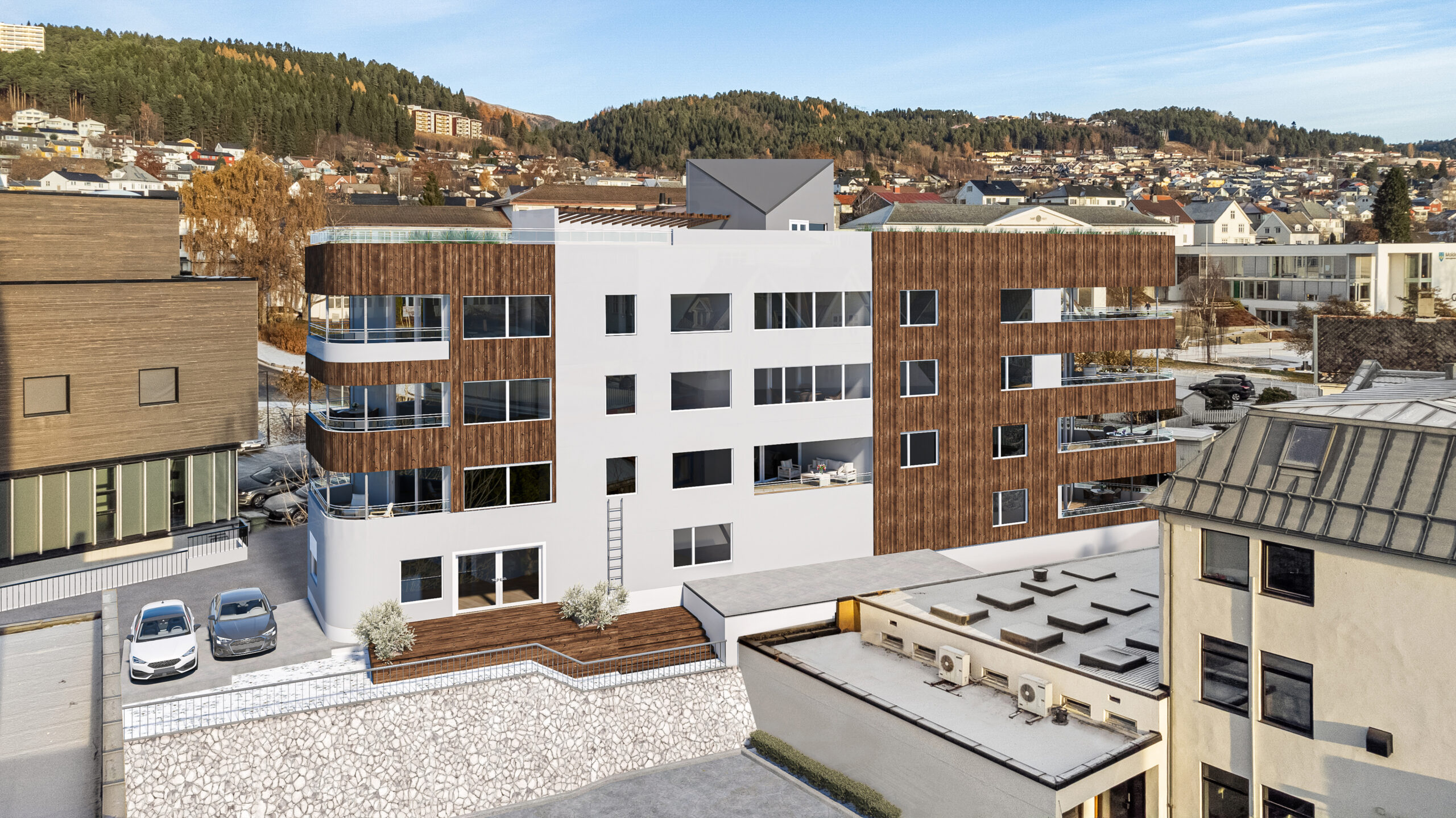 Byggeklar tomt i sentrum av Molde - Prosjektert med 9 romslige leiligheter! – bilde 1
