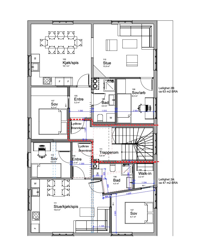 Betydelig ombygd bygård med 4 leiligheter og næringslokale på gateplan. – bilde 6