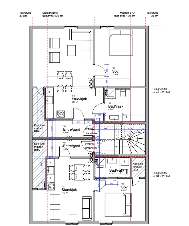 Betydelig ombygd bygård med 4 leiligheter og næringslokale på gateplan. – bilde 8