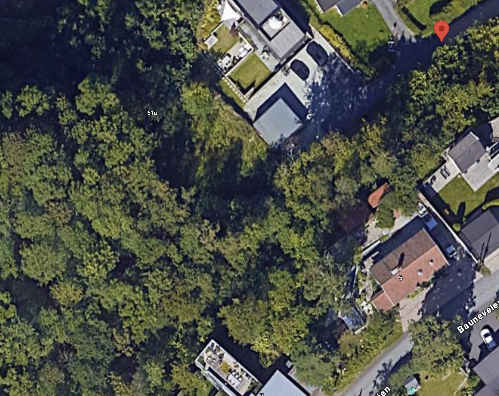 Solrik boligtomt med rammetillatelse til enebolig på 263 kvm, Bærum – Høvik – bilde 1