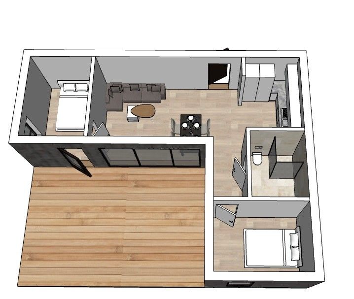 Investere i drømme hytter på Hausvikstranda i Lyngdal? Nå kan du sikre deg ditt eget investeringsobjekt ved sjøen i Lyngdal. Hytter på 50/​90 kvm for salg. En hytte er reservert🥳 – bilde 8