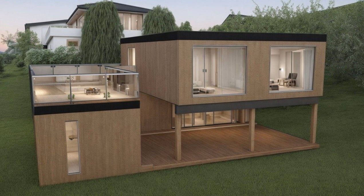 Nybygg av enebolig på Hauglandshella. Investorvennlig moderne familiebolig med store terrasser og utsikt – Nær sjø, natur og et steinkast fra Bergen sentrum. – bilde 4