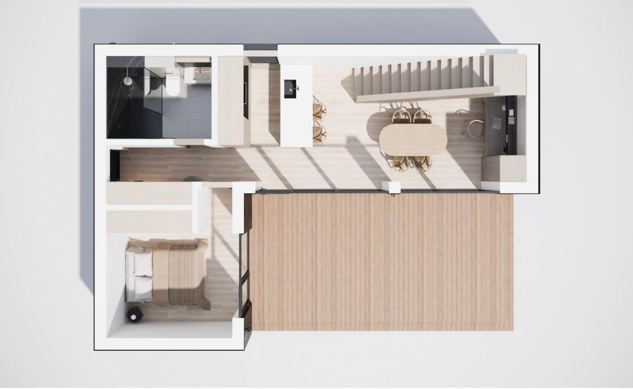 Nybygg av enebolig på Hauglandshella. Investorvennlig moderne familiebolig med store terrasser og utsikt – Nær sjø, natur og et steinkast fra Bergen sentrum. – bilde 5