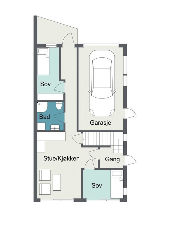 Investere i nyoppført bolig på Kongsgård Allé? Ditt Paradis presenterer nyoppført bolig klar til overlevering, levert av FT-bygg. – bilde 9