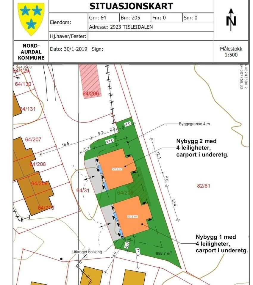 Utviklingstomt på Sanderstølen (840 moh) til salgs/ utviklingssamarbeid (fritidsboliger) – bilde 6