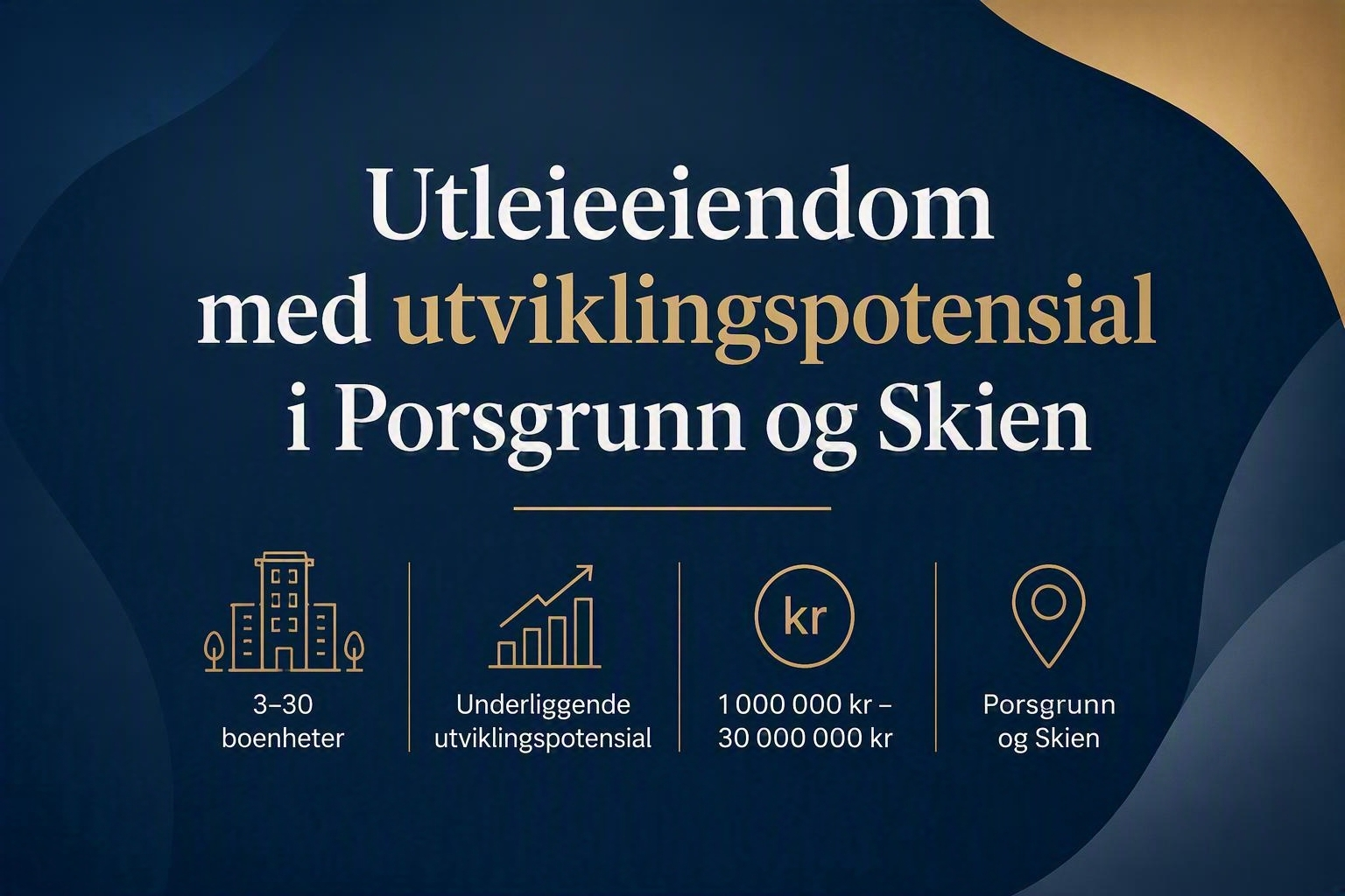 Utleieeiendom med utviklingspotensial i Porsgrunn og Skien