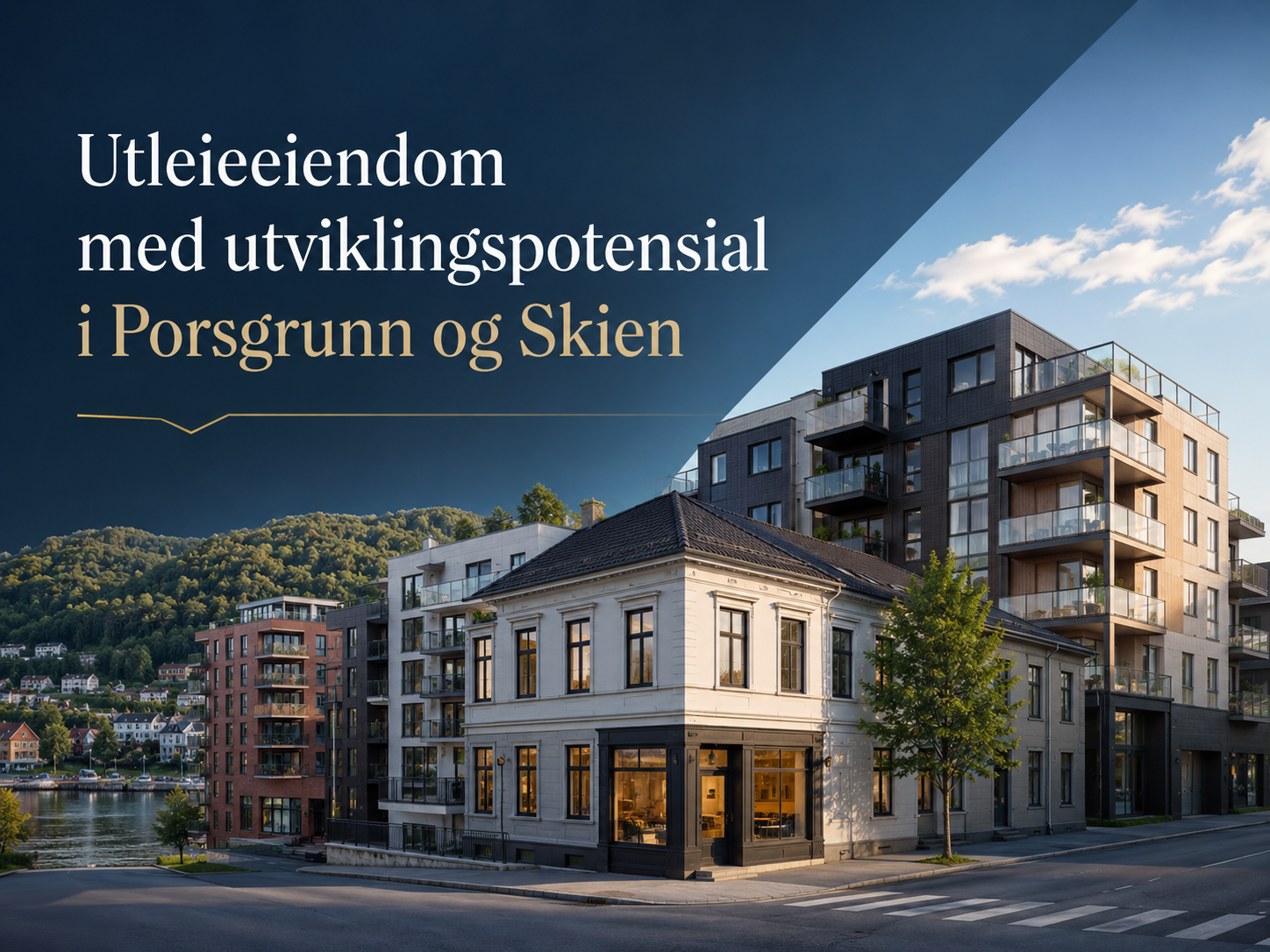 Utleieeiendom med utviklingspotensial i Porsgrunn og Skien