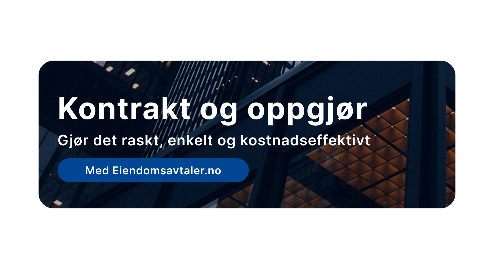 Kontrakt og oppgjør
