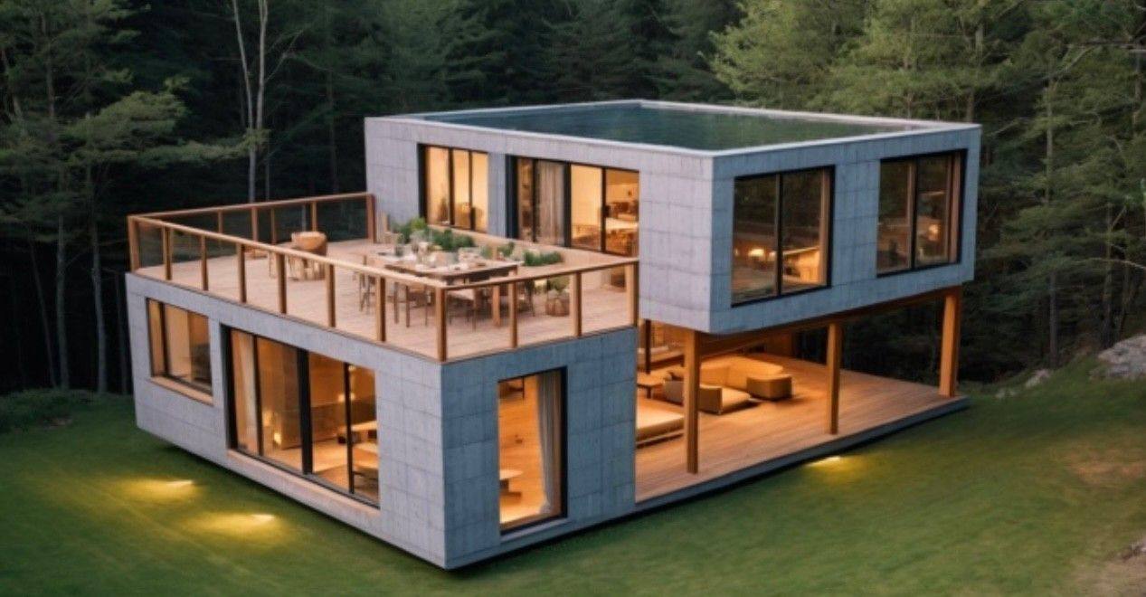 Nybygg av enebolig på Hauglandshella. Investorvennlig moderne familiebolig med store terrasser og utsikt – Nær sjø, natur og et steinkast fra Bergen sentrum. – bilde 1