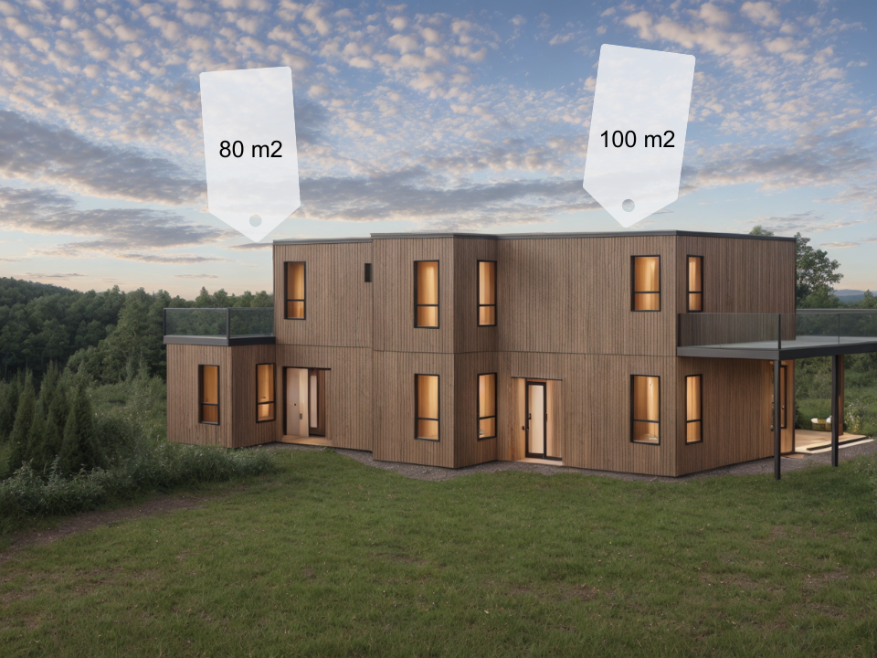 Investorvennlig flott tomannsbolig på Midtheietoppen i Nodeland. Èn hel bolig er alt solgt! – bilde 2