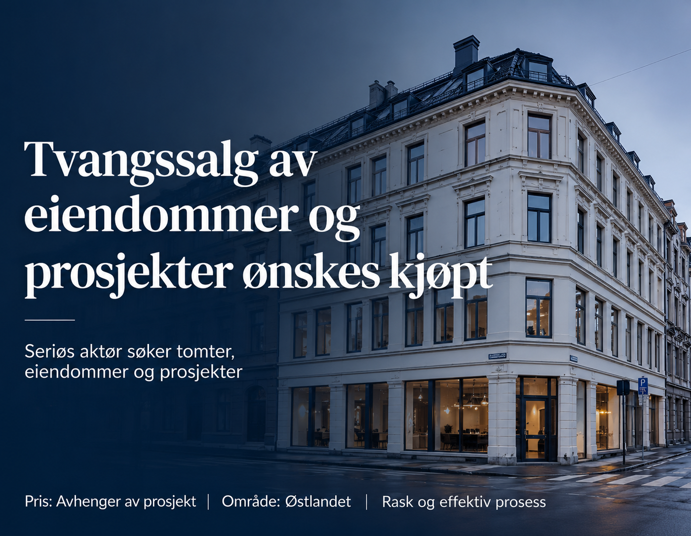 Eiendommer på tvangssalg ønskes kjøpt! – bilde 1